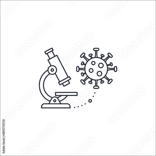 Detailed vector illustration of the nipah virus structure for medical and scientific use