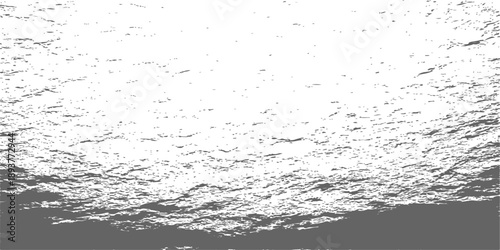 A fresh blue water splash with clean liquid drops and transparent bubbles creates a clear abstract texture isolated on a white background