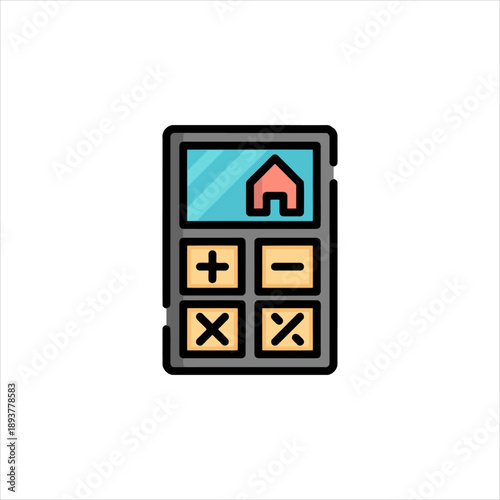 Calculator Math Device Icon