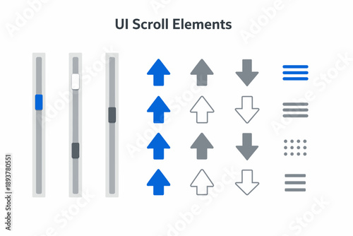 UI Scroll Elements A Comprehensive Collection for Interface Design.