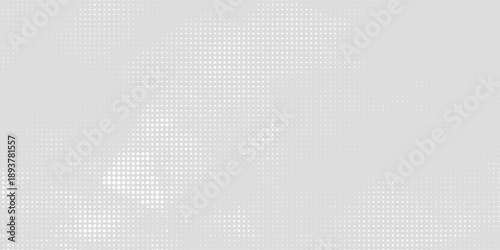 Dot white gray wave light technology texture background. Abstract big data digital halftone dots pop art comics with nature graphic design modern background