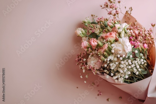 womens day Elegant Floral Bouquet - Romantic Gift Idea