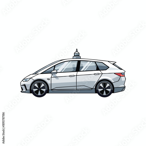 Autonomous Vehicle Illustration