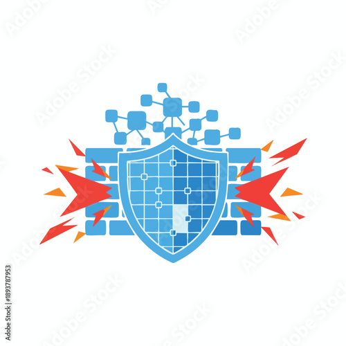 Cyber Security Shield Protection Concept