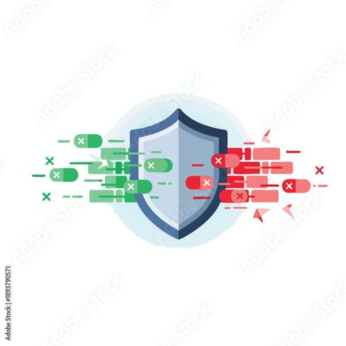 Shield Protecting Against Cyber Threats