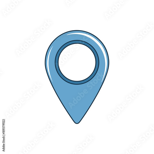 Free Download Blue Map Pin Icon Symbol Location. - GFXLoad