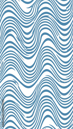 Blue Wavy Lines Pattern Design Element 1.