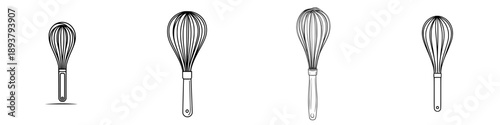 Whisk of dreams: A minimalist line art depicts a sabayon whisk in its elemental form.