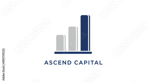Ascend capital growth graph business finance and investment dark silhouette