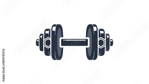 dumbbell weightlifting equipment silhouette high quality professional detailed
