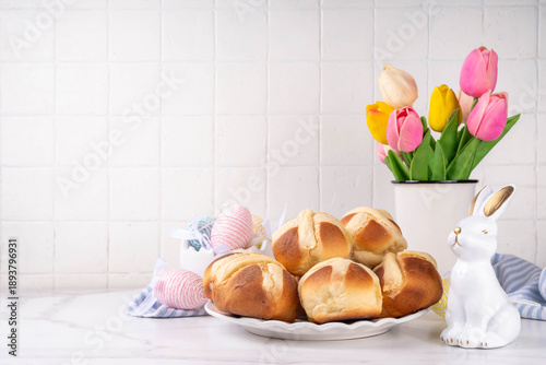 Photography Traditional Easter hot cross buns