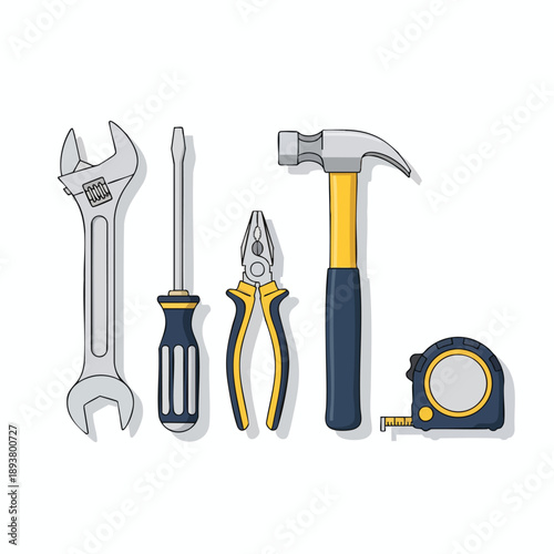 Assorted Hand Tools for DIY Projects