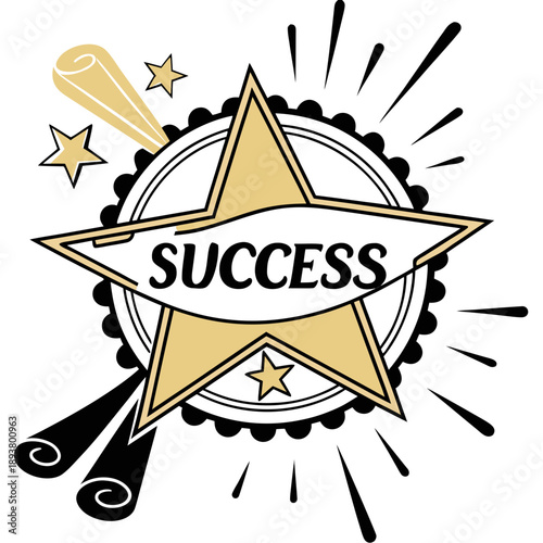 Celebrating success with stars