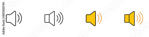 Speaker icon vector. volume symbol. vector illustration.