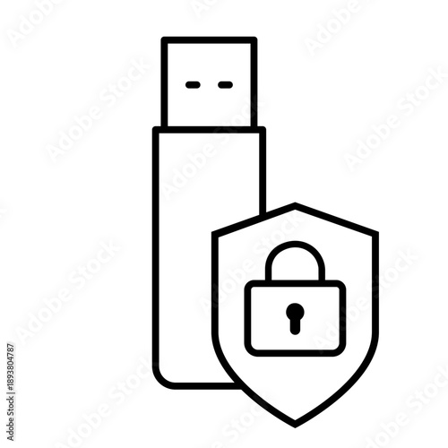 Firewall vector icon. Cybersecurity Illustration sign. Computer antivirus symbol. Data protection logo.