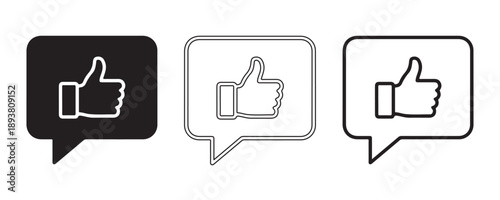 Digital Thumbs Up: Conceptual image featuring thumbs up symbols in diverse styles, perfect for conveying positive feedback, approval, or agreement in digital interactions. 