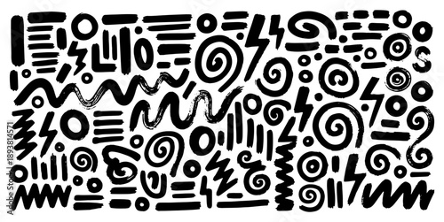 handmade bold lines and shapes