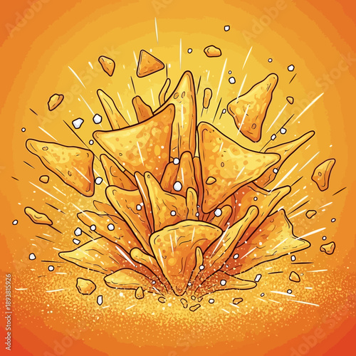 Shattering Chips Explosion