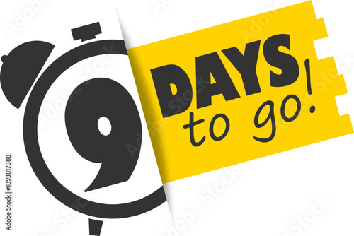Countdown design with 9 days left