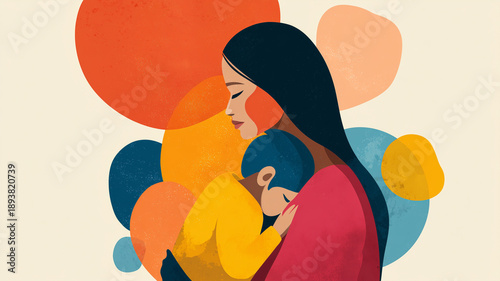 Awareness poster about maternal and child safety