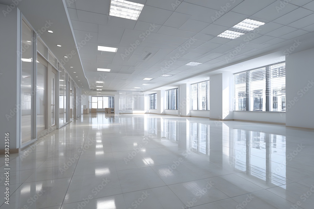 Obraz premium Empty office interior balanced proportions