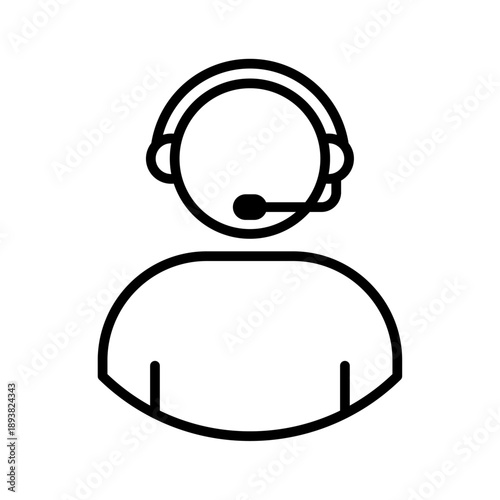 Call Center Simple Vector Icon Collection  