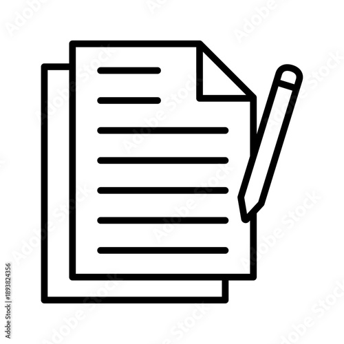 Notes Simple Vector Icon Collection  