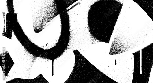 Abstract Graffiti Art Spray Paint Bold Strokes.