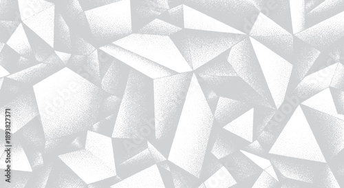 Abstract geometric white and gray polygonal pattern background.
