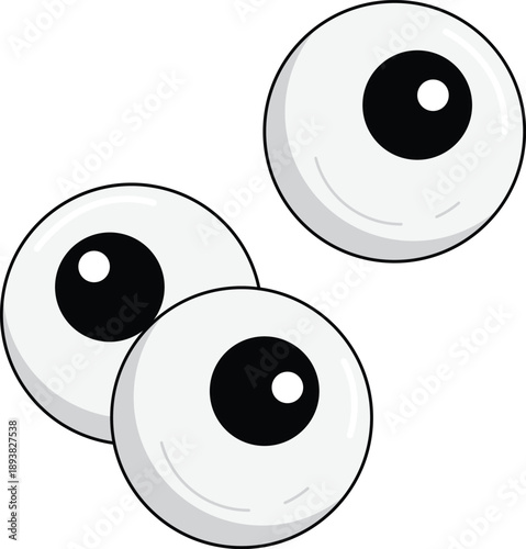 Human Eyeballs Anatomy Illustration Icon