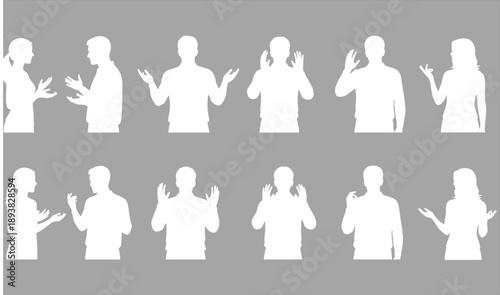 set of women silhouettes