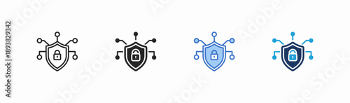 Set of reliability icon collection in multiple style. Icon suitable for web and mobile application