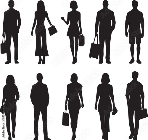 business people silhouettes