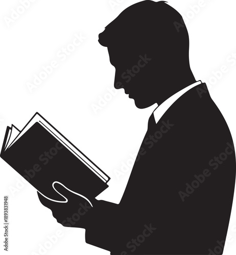 Man reading a book