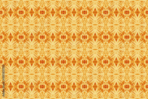 Seamless geometric pattern. Orange abstract background. Vector illustration.