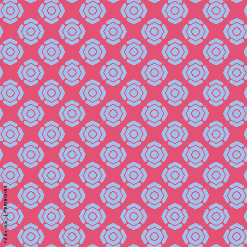 Fototapeta premium Modern Geometric Rose Motif Print