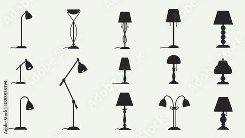 Collection of various desk lamps 20.