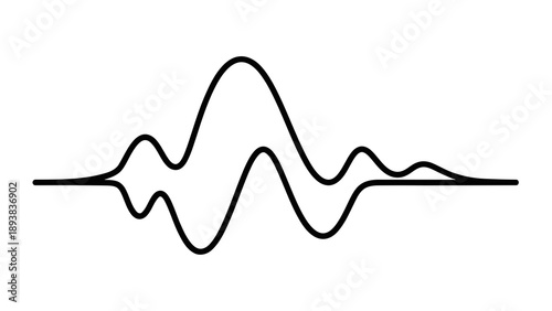 Waveform illustration with multiple peaks and troughs