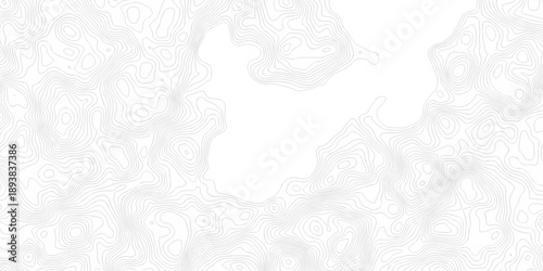 Black and white lines seamless Topographic map patterns, topography line map. Vintage outdoors style. The stylized height of the topographic map contour in lines and contours isolated on transparent.