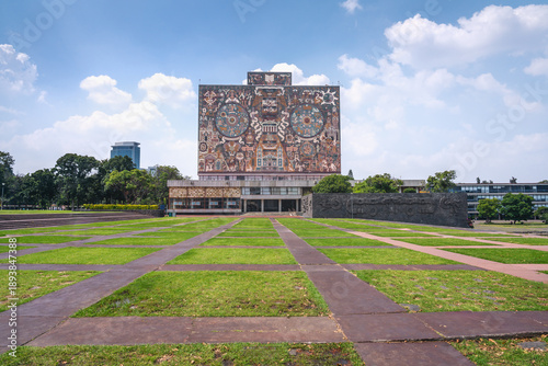 Central Library at National Autonomous University of Mexico main campus - UNAM - Mexico City, Mexico