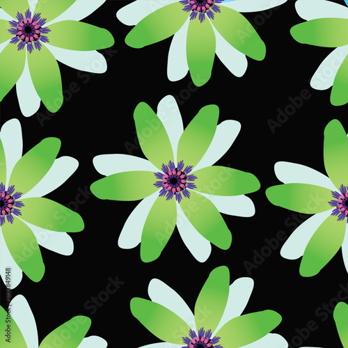 Vintage seamless floral pattern. Liberty style background of small pastel colorful flowers. Small flowers scattered over a white background. Stock vector for printing on surfaces
