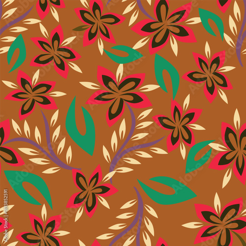 Vintage seamless floral pattern. Liberty style background of small pastel colorful flowers. Small flowers scattered over a white background. Stock vector for printing on surfaces