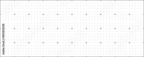 illustration: milimeter paper pattern with dots and crosses. digital technology webdesign pattern in light grey isolated on white or transparent png