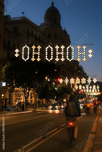 Christmas lights in Barcelona