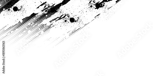 Dots halftone pattern gradient grunge texture background.