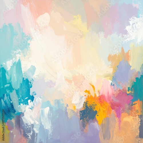 vibrant abstract paint background with fluid brushstrokes, layered colors, and soft blended textures