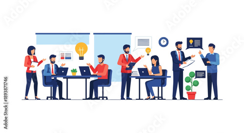 Diverse Group of Professionals Working Together.