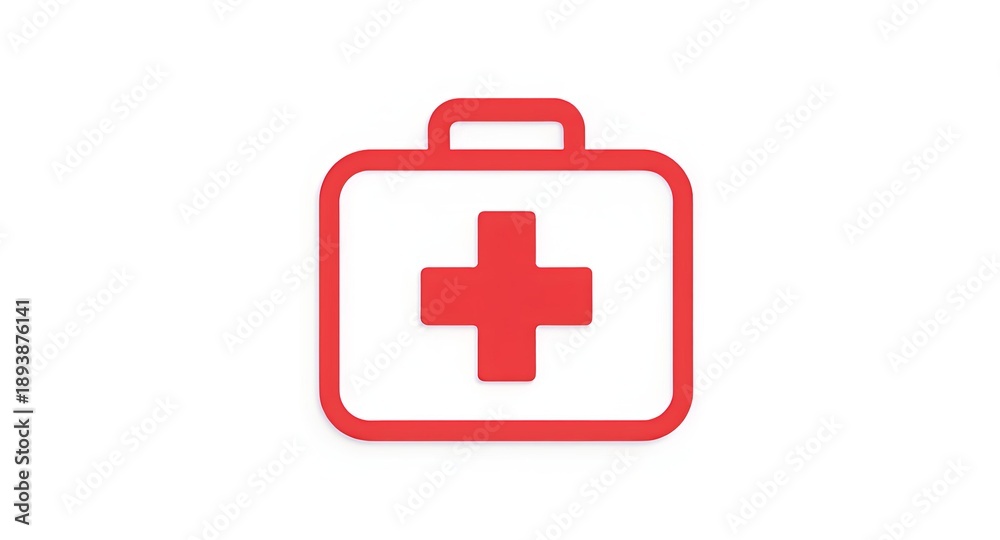 Obraz premium first aid kit isolated