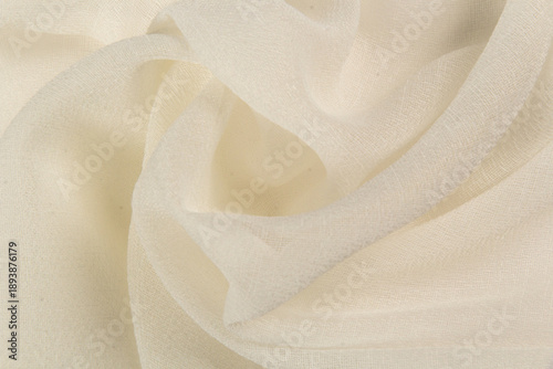 Fabric for curtains nylon chiffon texture background abstraction