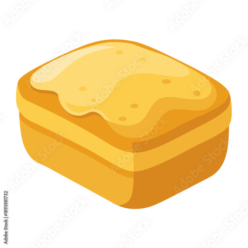 Buttered toast slice bread breakfast food